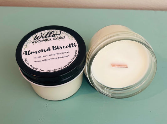 7oz Almond Biscotti Woodwick Candle