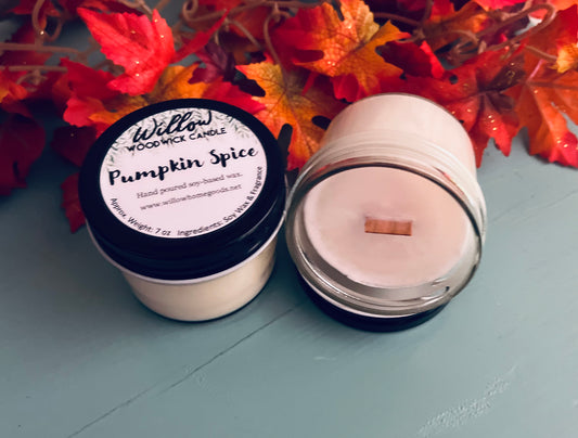 7oz Pumpkin Spice Woodwick Candle
